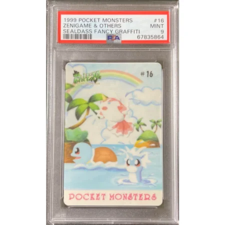 Karta Pokemon Squirtle Sealdass Fancy Graffiti – PSA 9 (Mint) [67835862]