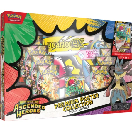 Pokemon TCG Mega Evolution Ascended Heroes - Premium Poster Collection Lucario