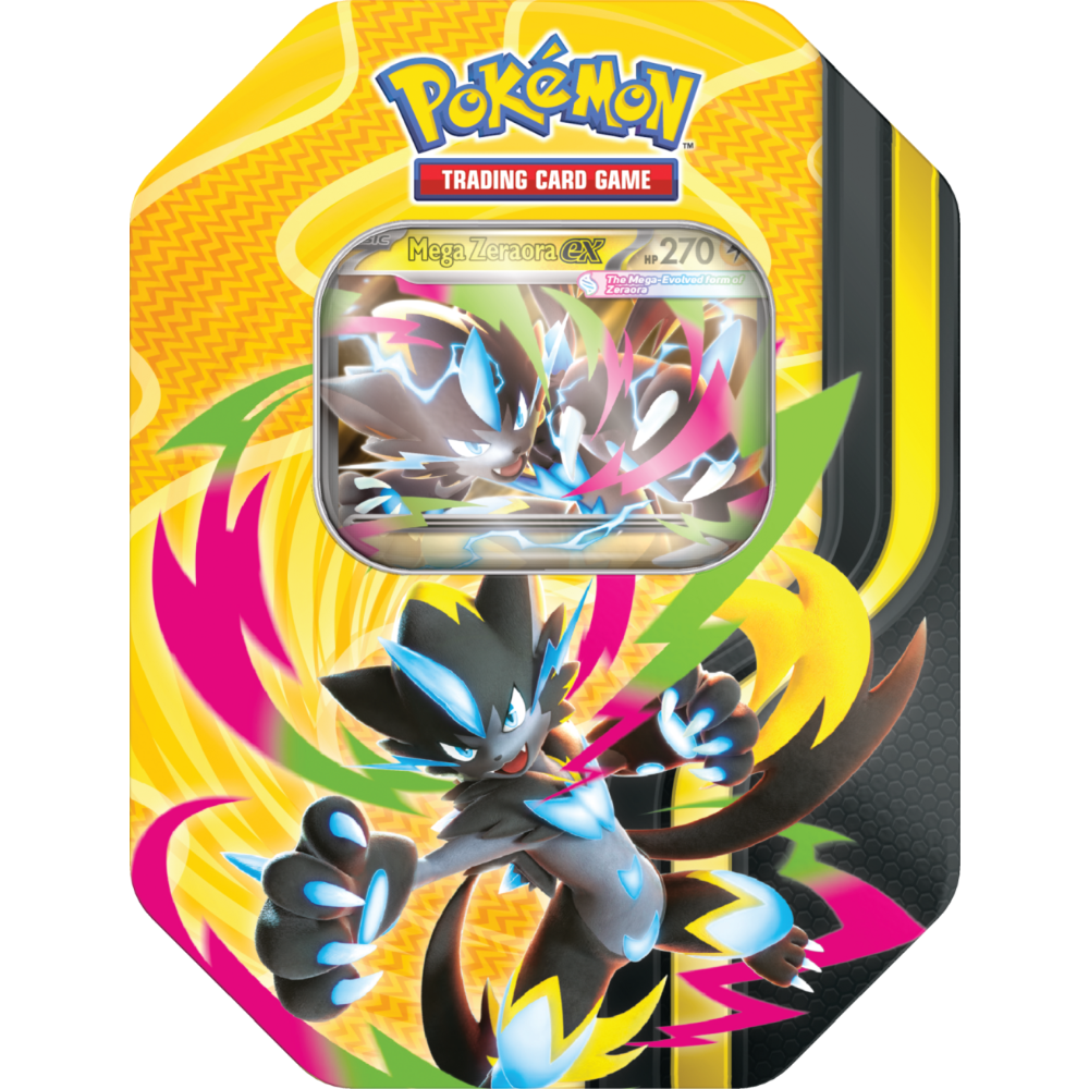 Pokemon TCG Mega Forces Tin - puszka Mega Zeraora ex
