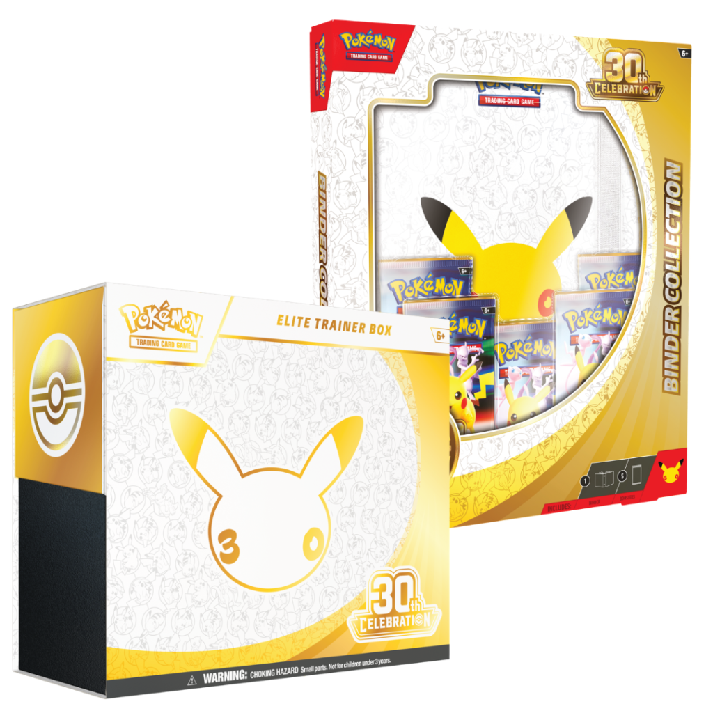 Pokemon 30th Celebration ETB Elite Trainer Box + Binder Collection (zestaw dwupak)