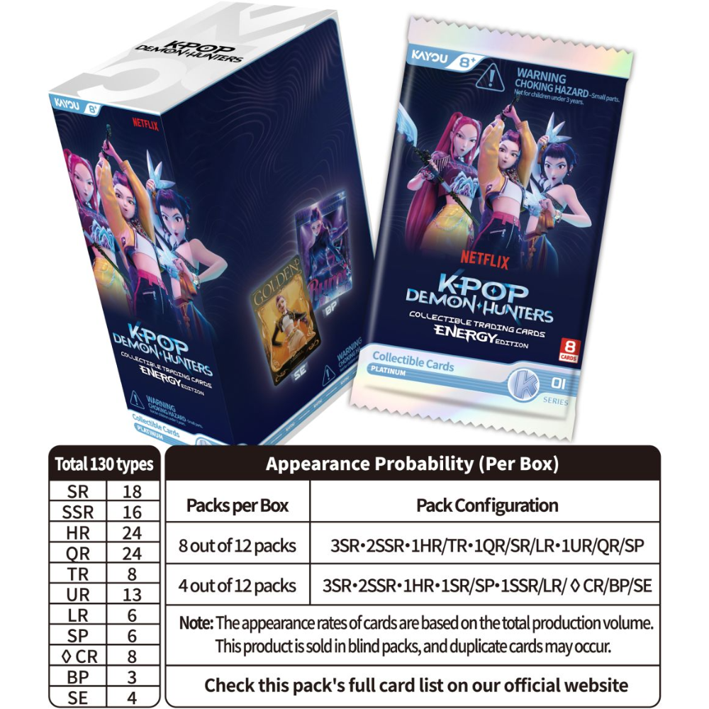 K-Pop Demon Hunters: Energy Edition 01 - Platinum Booster Display (Booster Box)